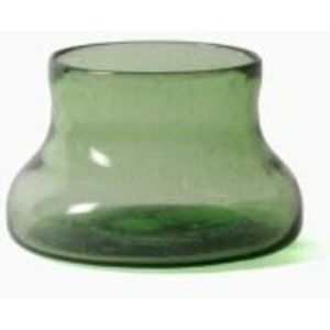 Imperfect design Kom Glas rond H10xB16cm green