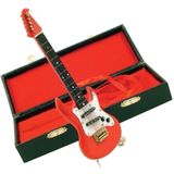 Miniatuurinstrument elektrische gitaar (rood) - Gebroken wit