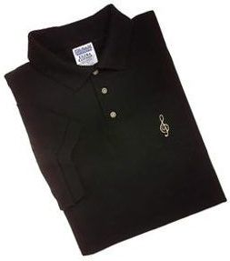 Polo bassleutel zwart maat M