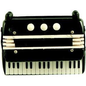 Magneet accordeon zwart