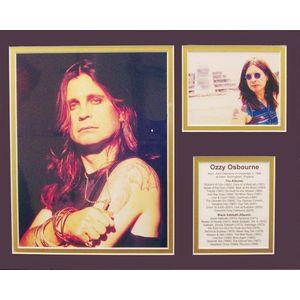 Bio art poster, Ozzy Osbourne - Gebroken wit