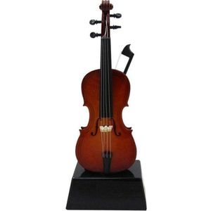 Miniatuurinstrument cello 15 cm - Gebroken wit