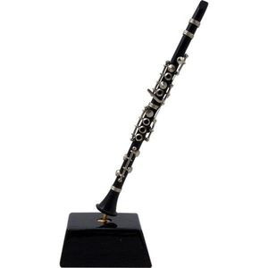 Miniatuurinstrument klarinet 12 cm - Gebroken wit