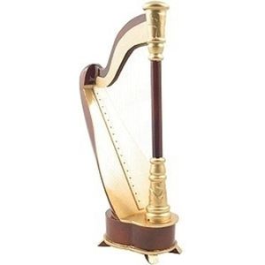 Miniatuurinstrument harp - Gebroken wit - 0