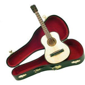 Miniatuurinstrument akoestische gitaar - Gebroken wit