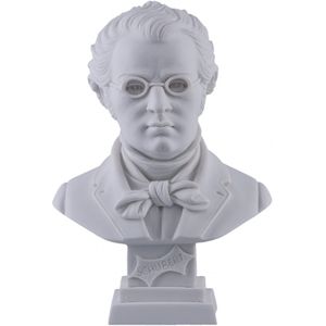 Albast borstbeeld Franz Schubert - 11 cm