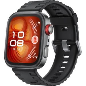 HUAWEI WATCH FIT 4 Pro /Zwart /Fluorelastomeer band /Titanium en saffierglas /GPS /ECG /Bluetooth 5.2 /Smartwatch /Compatibel met iOS en Android