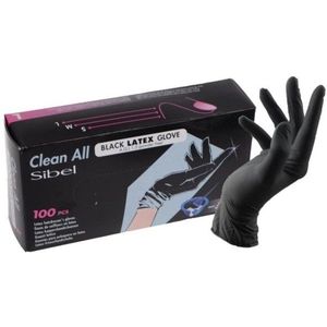 Sibel Latex Handschoenen S Black OP=OP