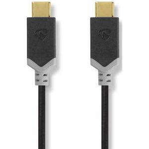 Nedis USB-Kabel | USB 3.2 Gen 2 | USB-C Male naar USB-C Male | 10 Gbps | 1 m | 1 stuks - CCBW64750AT10 CCBW64750AT10