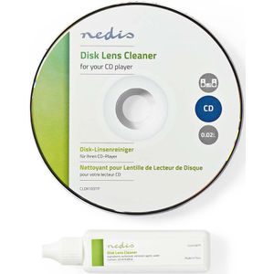 Nedis Disc Lensreiniger | Reinigingsschijf | 20 ml | CD-Speler | 1 stuks - CLDK100TP CLDK100TP