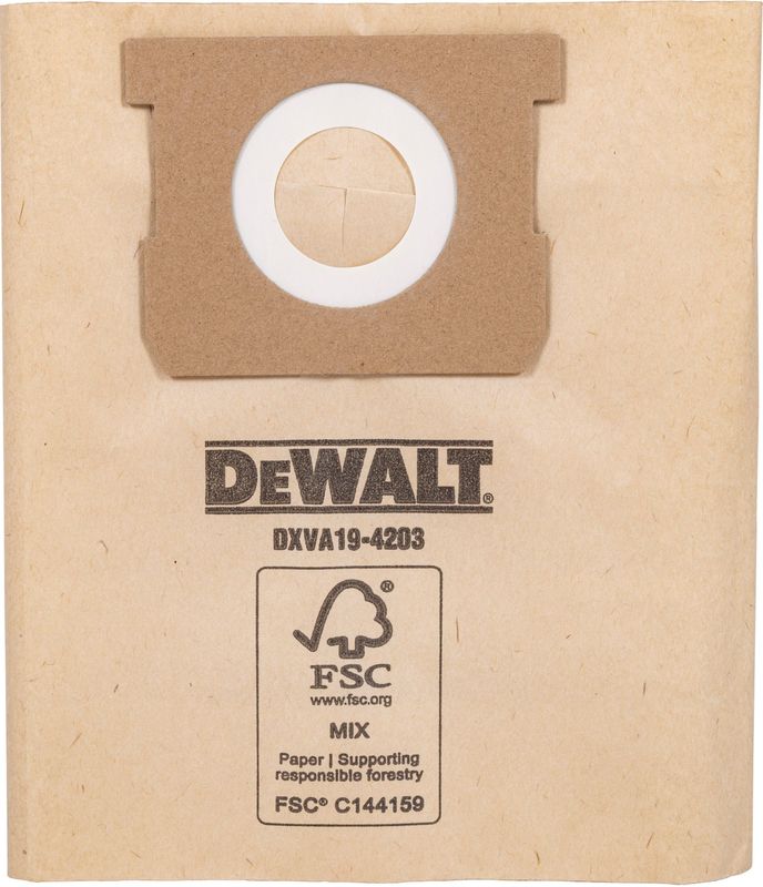 DeWALT - DXVA19-4203 - Wegwerp Filterzak - 45-61 Liter - 3 Stuks