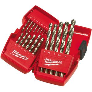 Milwaukee Accessoires Set Thunderweb HSS-G metaalboren in kunststof cassette (19-delig) - 4932352374