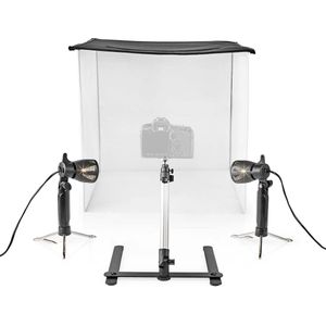 Nedis Fotostudioset | 400 lm | Opvouwbaar | Inclusief reistas | Zwart | 1 stuks - SKT012WT SKT012WT