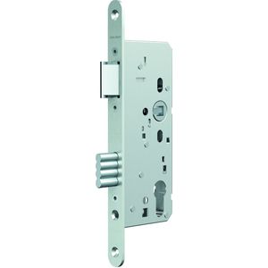 ASSA ABLOY N1050 Deurslot | DM55mm | PC72mm | voorplaat RVS 20x235mm afgerond | staal vernikkelde dagschoot | DR 1+3/2+4 - 10049509