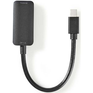 Nedis Mini DisplayPort-Kabel | Mini-DisplayPort Male naar HDMI Output | 48 Gbps | 0.2 m | 1 stuks - CCGP37654BK02 CCGP37654BK02