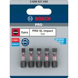 Bosch Accessoires PRO SL Impact bits | SL4.5 | SL5.5 (x2) | SL5.5 | SL6.5 | 25 mm | 5 stuks - 2608521U60