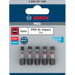 Bosch Accessoires PRO SL Impact bits | SL4.5 | SL5.5 (x2) | SL5.5 | SL6.5 | 25 mm | 5 stuks - 2608521U60