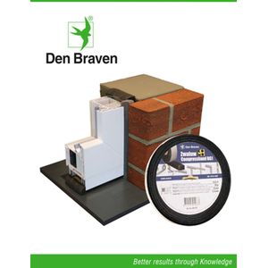 Zwaluw - Compress Band BG1 - Antraciet - 12 stuks - Voegafdichtende Tape