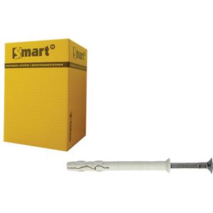 pgb-Europe SMART | Nagelplug VK boord gemonteerd Ø 6x80 N/A2 | 100 st SM0PKKN200600803