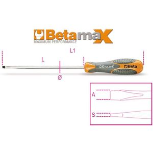 Beta Schroevendraaier voor sleufschroeven 1290 10X200 - 012900066