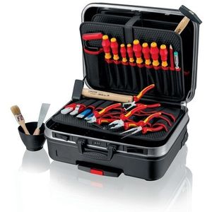 Knipex Gereedschapsassortiment | 24-delig | in hardschalenkoffer | voor elektriciens | 1 stuk - 00 21 06 HL S - 00 21 06 HL S