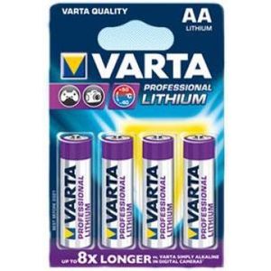 Varta Lithium AA 1,5 volt blis4