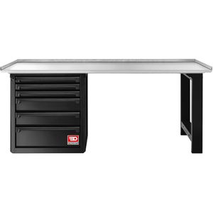 Facom - RWS2 Werkbank - Galva Werkblad - Zwart