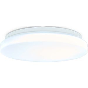 Nedis SmartLife Plafondlamp | Wi-Fi | RGB / Warm tot Koel Wit | Rond | Diameter: 260 mm | 1820 lm | 3000 - 6500 K | IP20 | Energieklasse: F | Android / IOS - WIFILAW11WT