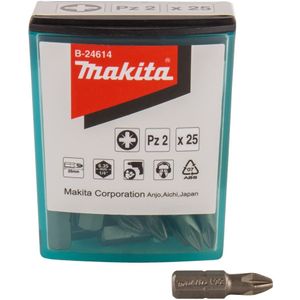 Makita Accessoires Schroefbit PZ2x25mm 25 stuks - B-24614 - B-24614