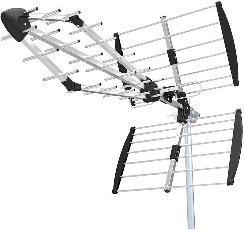 Nedis Buitenantenne | UHF | Ontvangstbereik: =50 km | LTE700 | Versterking: 13.5 dB | 75 Ohm | Antenne lengte: 1085 mm | ABS / Aluminium - ANOR1000ME