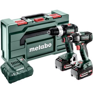 Metabo Accu Combo Set 2.8.8 | SB 18 LT BL (Klopboormachine) + SSD 18 LT 200 BL (Slagschroevendraaier) | 18 V | 2x 5.2Ah, ASC 55 | In Metabox - 685200000