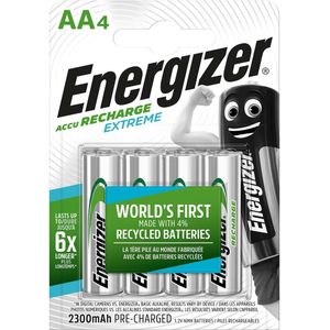 Energizer Oplaadbare NiMH-Batterij AA | 1.2 V DC | 2300 mAh | 1 x 4 stuks - EN-EXTRE2300B4 EN-EXTRE2300B4