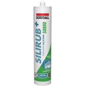 Soudal Silirub+ S8800 | Natuursteen | Siliconenkit | Mat Anthraciet | 300 ml - 159968