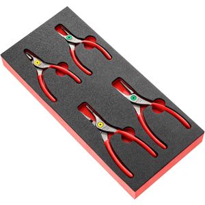 Facom Module van Foam met 4 Borgveertangen - MODM.PCSNPB
