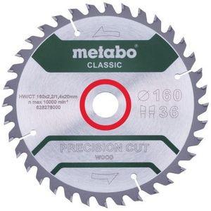 Metabo Accessoires Cirkelzaagblad | "Precision Cut Classic" | 160x20mm | Z36 WZ 10° - 628278000
