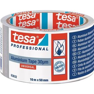 Tesa Aluminiumtape | met liners | lengte 10 m | breedte 50 mm wiel | 6 stuks - 63632-00000-00 63632-00000-00