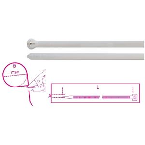 Beta Bmbl3048-Nylon Bindstrips Stalen Vertan. - BMBL3048