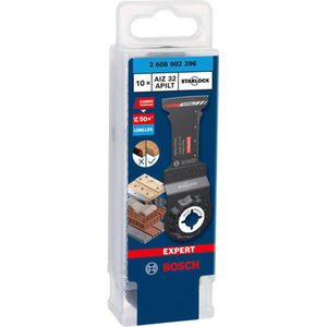 Bosch Accessoires EXPERT Starlock CoatedCarbide invalzaagblad AIZ 32 APILT Carbide, Multimaterial, Curved-Tec 32 x 46 mm 10 - 2608902396