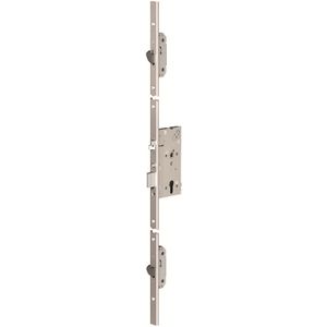ABLOY EL568-VLAK Veiligheidspaniekmeerpuntssluiting | enkelzijdig krukgestuurd | zelfvergrendelend | SKG*** | DM55mm | RC74mm | voorplaat RVS 24x2000mm afgerond | 12/24V DC | DR 1+2+3+4 - 10041801