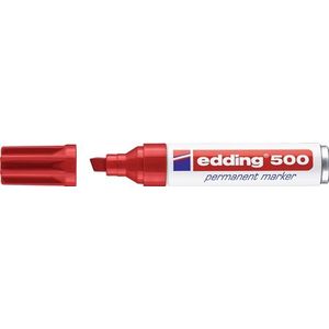 Edding Permanentmarker | rood | streepbreedte 2-7 mm spitse punt | 10 stuks - 4-500002 4-500002