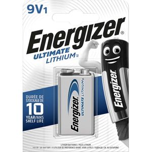 Energizer Lithium Batterij 9V | 1000 mAh | 1 stuks - ENLITHIUM9VP1 - ENLITHIUM9VP1