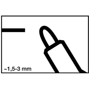 Edding Whiteboardmarker | rood | streepbreedte 1,5-3 mm ronde punt | 10 stuks - 4-250002 4-250002