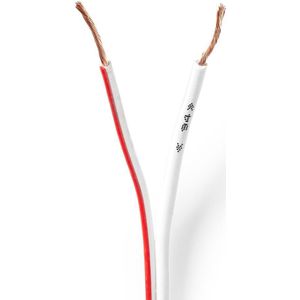 Nedis Speaker-Kabel | 2x 0.75 mm² | 100 m | Wit | 1 stuks - CABR0750WT1000 CABR0750WT1000