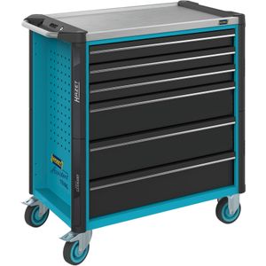 HAZET Gereedschapwagen - Assistent 179NXL - enkel 179NXL-6 - L x B x H: 959 mm x 518 mm x 1020 mm - Laden, ondiep: 3× 81 x 696 x 398 mm - Laden, diep: 3× 166 x 696 x 398 mm