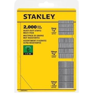 Stanley handgereedschap Nieten mix 6, 10 en 12mm Type G - 2000 Stuks - STHT74749-0 - STHT74749-0