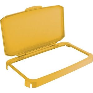 Durable Scharnierdeksel | polypropyleen geel B510xD285 mm | geschikt voor afvalbak 60 l | geschikt voor levensmiddelen | 1 stuk - 1800500030 1800500030