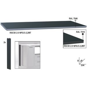Beta Rsc50 Npa/3 Werkblad Inox | 2,2 mt - 050001132