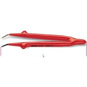 Beta - 993MQ - Gebogen Pincet - 009930040 - 147mm