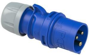 PCE - CEE Stekker - Blauw - 3 Polen - IP44 Spatwaterdicht - 16A