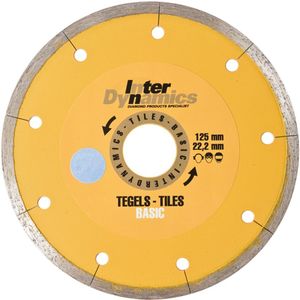 Inter Dynamics Diamantzaag Tegels Basic 125x22,2mm - 630125